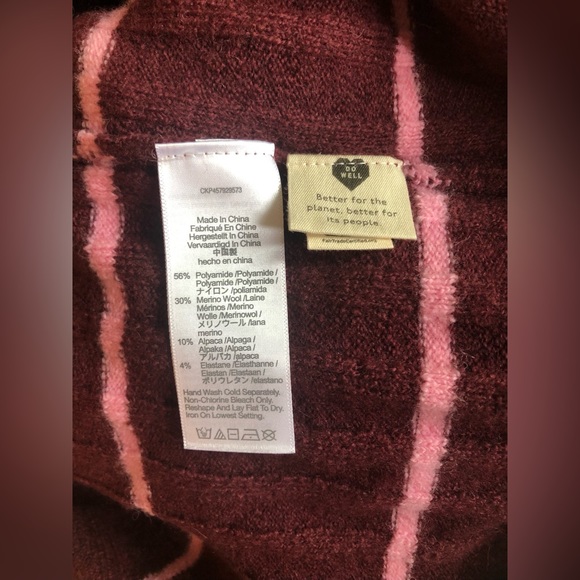 NEW Madewell Women’s Long Sleeve Pullover Stripped Wool Soft Sweater Size M - Picture 16 of 16